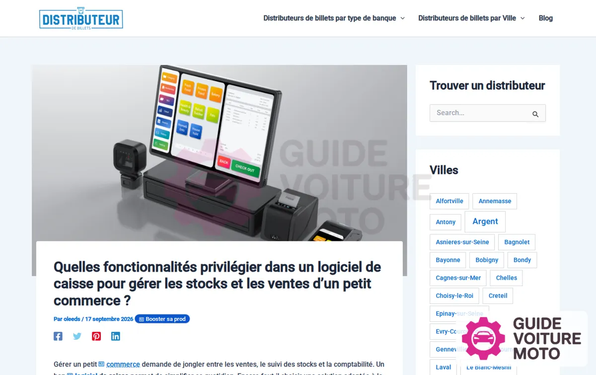 Capture : Quelles fonctionnalités privilégier dans un logiciel de caisse pour gérer les stocks et les ventes d’un petit commerce ?